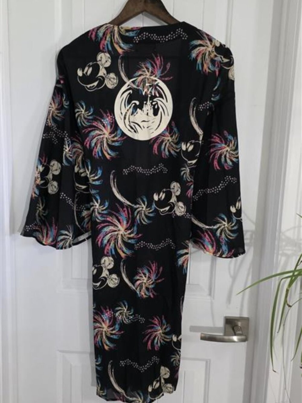 Tokyo Disney Resort Mickey Mouse Fireworks Kimono Robe Cardigan M Japan Exclusiv